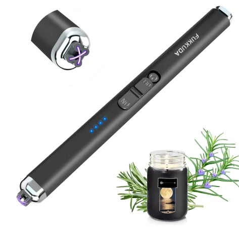 Dual Arc Electric Lighter with Rechargeable Battery Violet